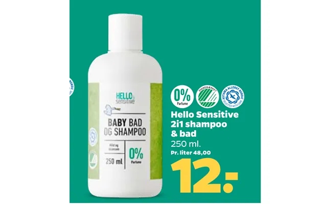 Hello Sensitive 2i1 Shampoo & Bad product image