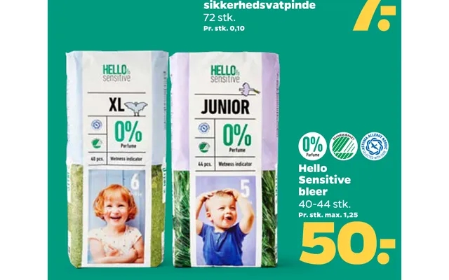 Hello sensitive diapers product image