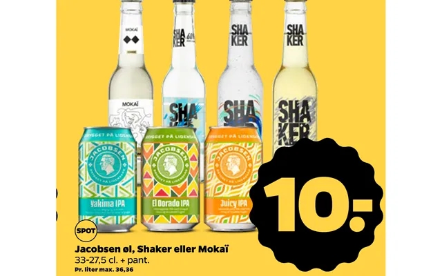 Jacobsen beer, shaker or mokai product image