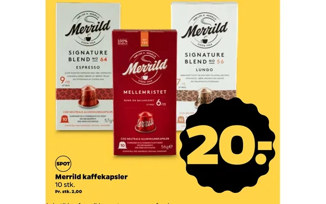Merrild Kaffekapsler product image