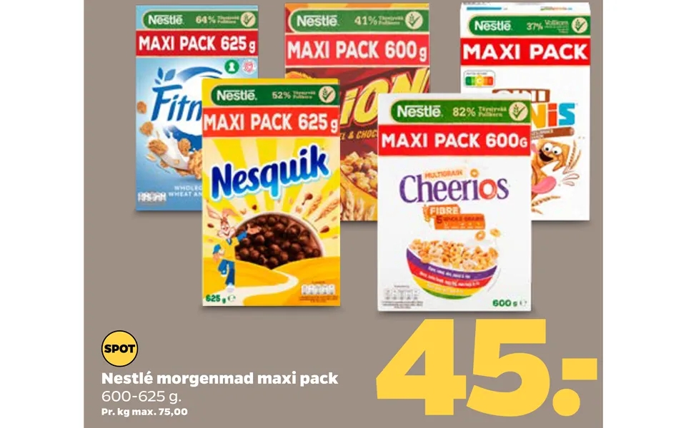 Nestlé Morgenmad Maxi Pack