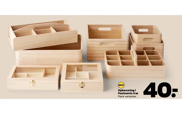 Storage in paulownia wood product image
