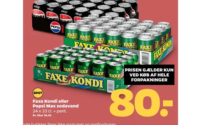 Ved Køb Af Hele Faxe Kondi Eller Pepsi Max Sodavand product image