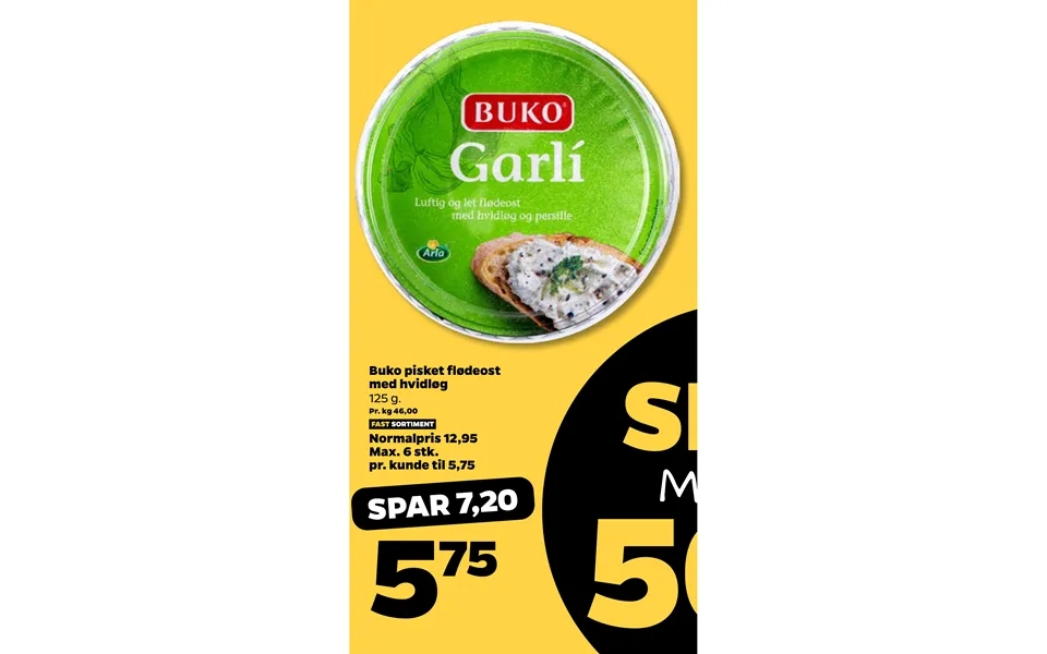 Buko whipped cream cheese with garlic