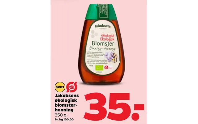 Jacob sens organic blossom honey product image