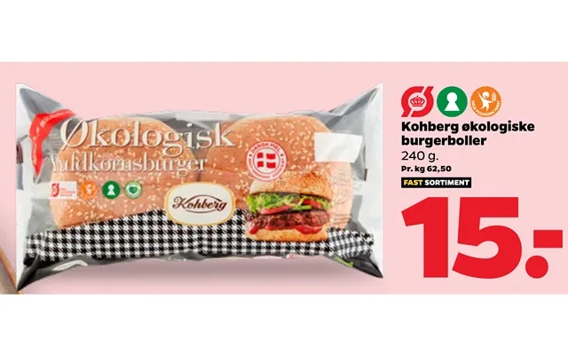 Kohberg Økologiske Burgerboller product image
