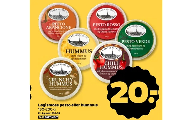 Løgismose pesto or hummus product image