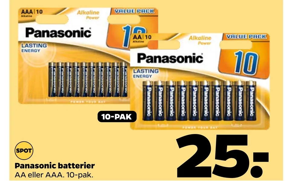 Panasonic Batterier