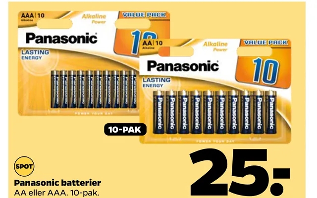 Panasonic Batterier product image