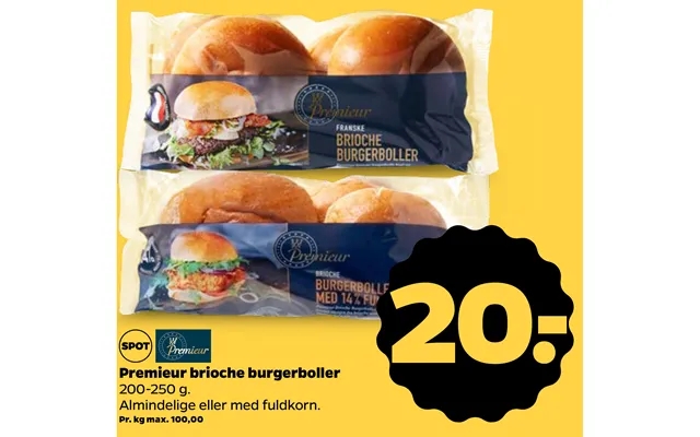 Premieur brioche burgerboller product image