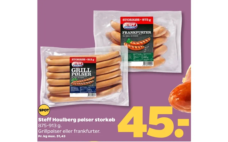 Steff houlberg sausages bulk purchase