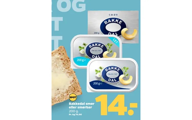 Bakkedal butter or spreadable product image