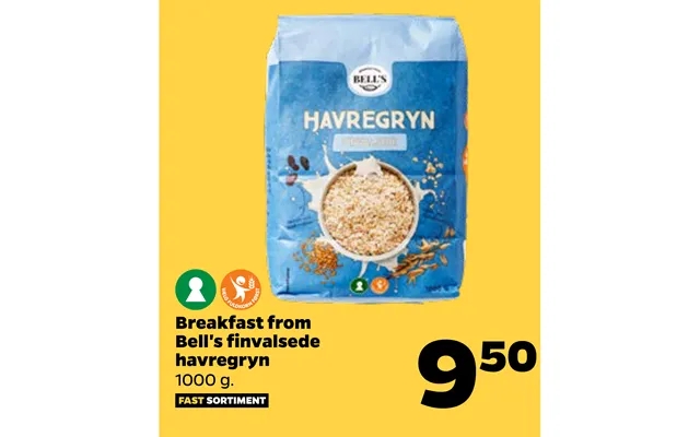 Breakfast from bell s finvalsede oatmeal product image