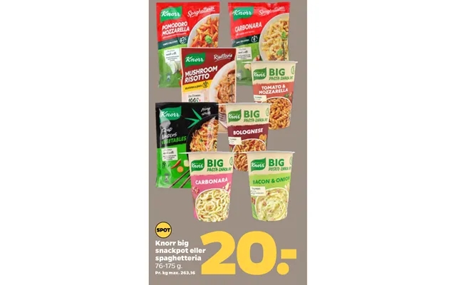 Knorr big snackpot or spaghetteria product image