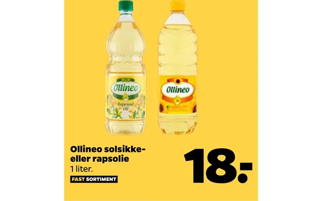 Ollineo Solsikkeeller Rapsolie product image