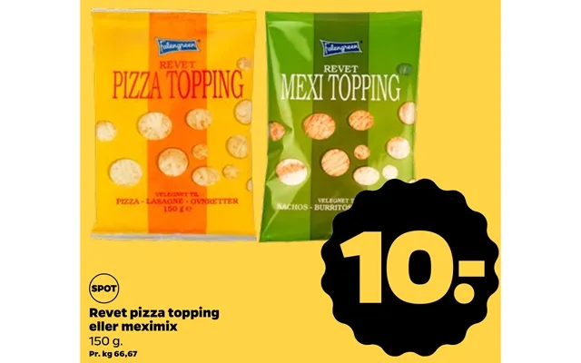 Grated pizza topping or meximix product image