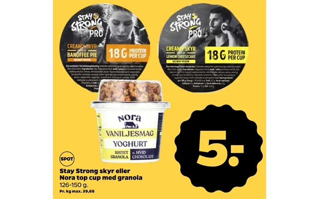 Stay Strong Skyr Eller Nora Top Cup Med Granola product image