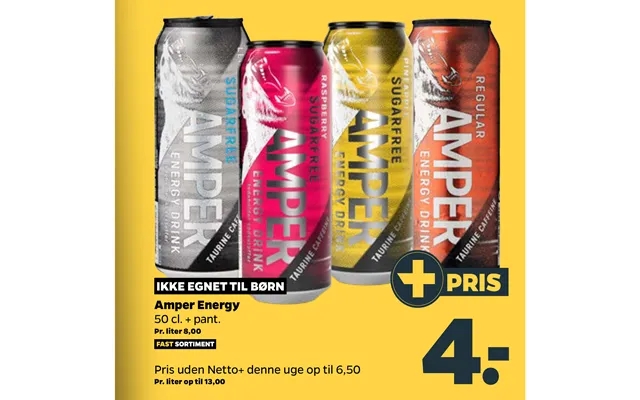 Not suitable to children amper energy product image