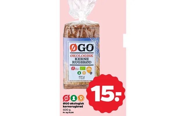 Øgo organic kernel rye bread product image