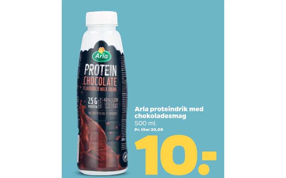 Arla protein drink with chocolate flavor