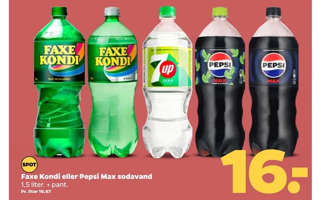 Faxe Kondi Eller Pepsi Max Sodavand product image