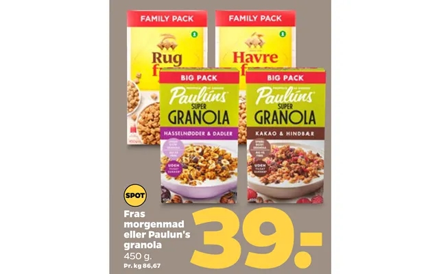 Fras breakfast or paulun s granola product image