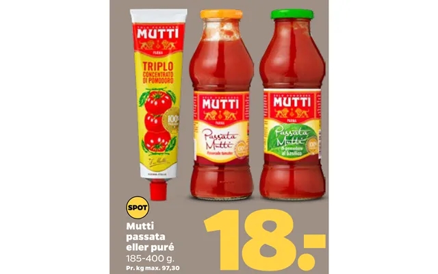 Mutti Passata Eller Puré product image