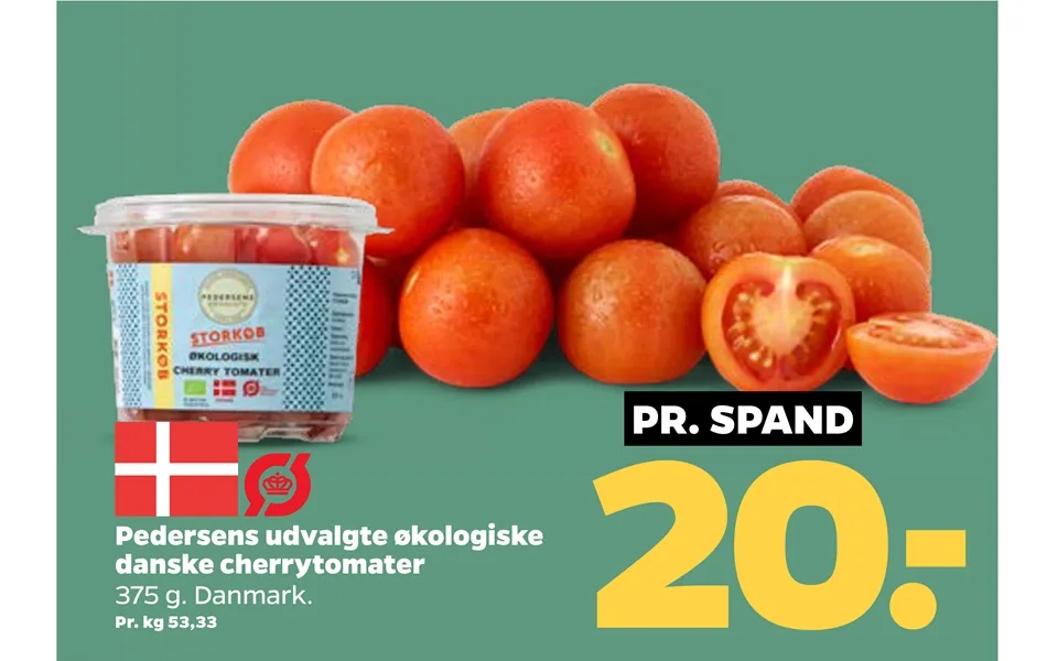 Pedersen selected organic danish cherry tomatoes