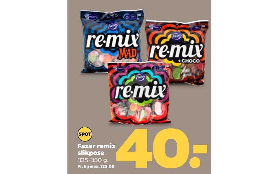 Fazer remix bag of goodies