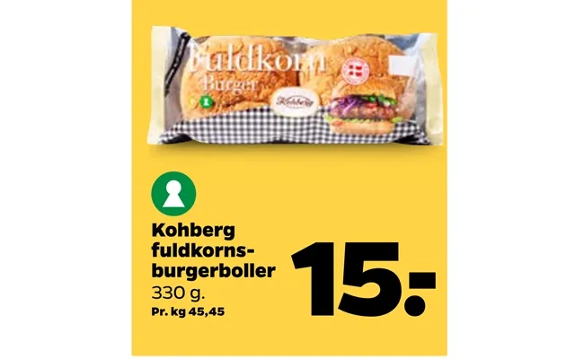 Kohberg fuldkornsburgerboller product image