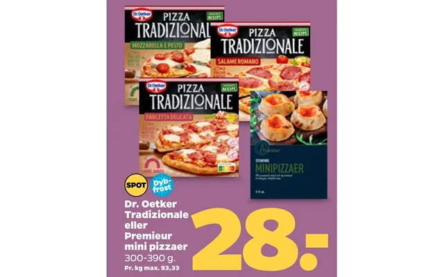 Tradizionale or premieur mini pizzas product image