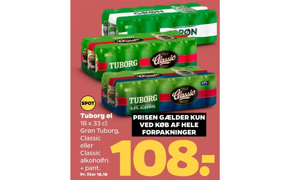 By purchase of throughout tuborg beer