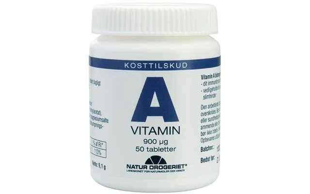 Natur Drogeriet A-vitamin 900 Ug 50 Pieces product image
