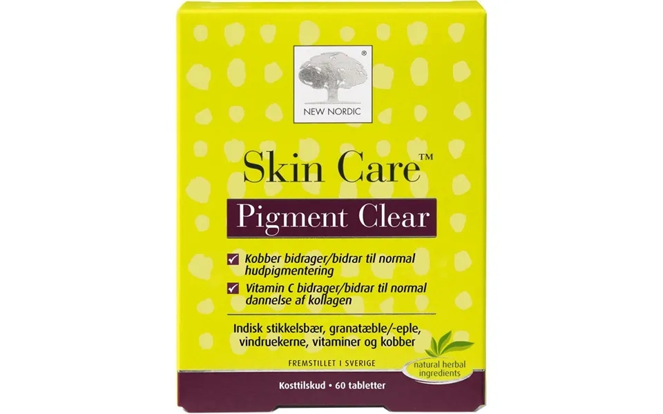 New Nordic Skin Care Pigment Clear 60 Pieces