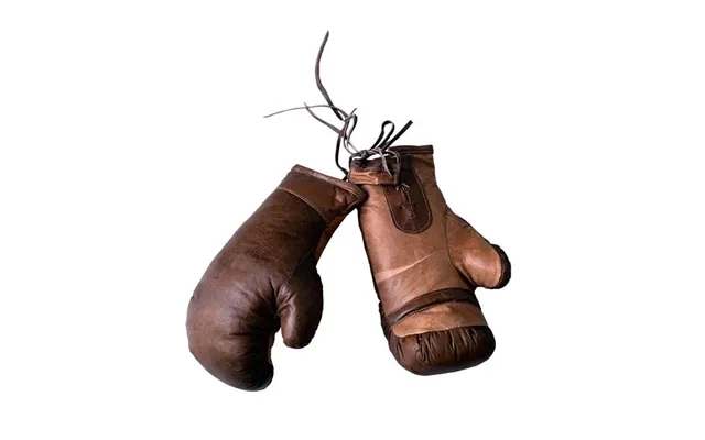 Boxing gloves with one raw expression in leather - norliving product image