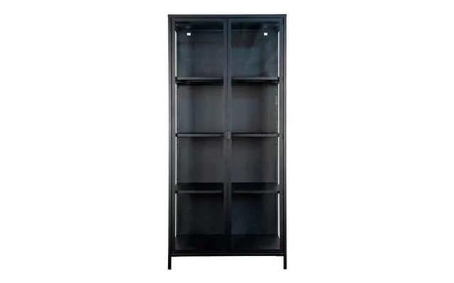 Brisbane china cabinet 175 cm in metal with glass doors - norliving product image