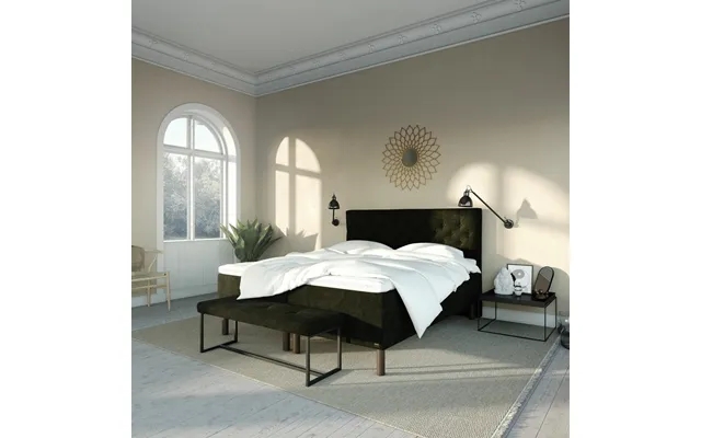 Imperia lux box spring - velvet green, karma beds product image