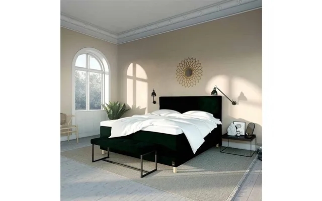 Imperia lux continental 2-delt cover - velours green, karma beds product image