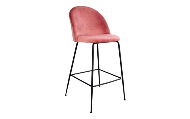 Lausanne barstool in pink velours - house nordic product image