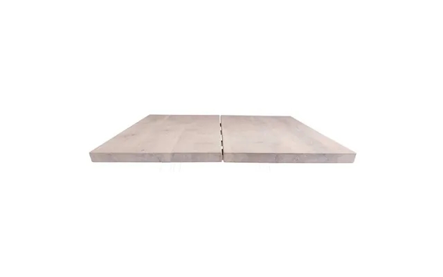 Plank table 240 cm asta in massive white oiled oak - norliving product image