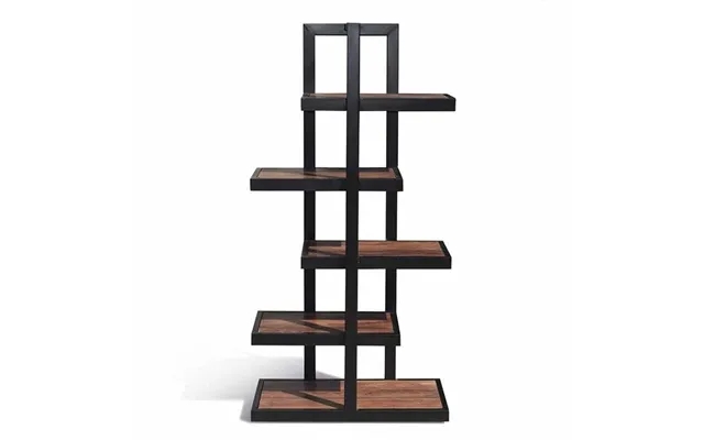 Bookcase ceiling with 5 shelves in massive rosewood - norliving product image