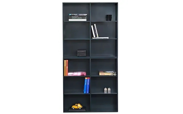 Square bookcase bookshelf in anthracite, kidi - square bookcase product image