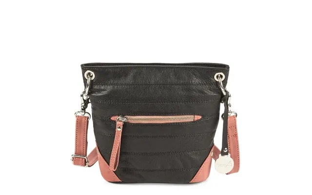 Style Calcutta Shoulder Bag In Black Cognac. Estimates Medium Crossbody In Quality Leather product image