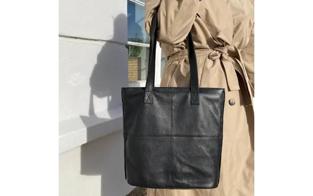 Style Joplin I Sort Læder. Flot Shopper - Hånd- & Skuldertaske I Vidunderligt Smukt Kvalitetslæder product image