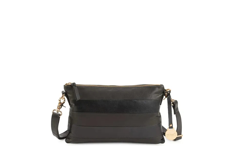 Style Livingstone I Sort Med Lynlåse I Guld. Cool Clutch - Crossbody Og Skuldertaske M