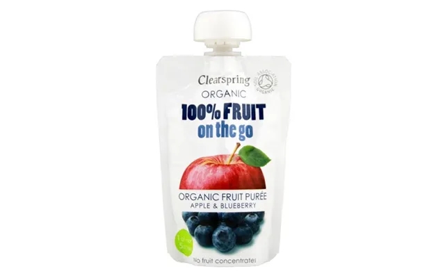 Apple, blueberries fruit on thé go økologisk - 100 gram product image