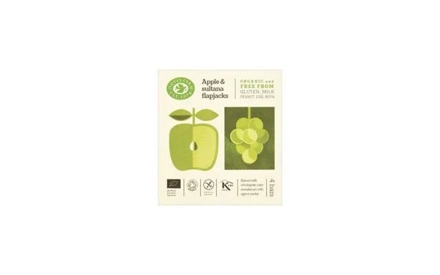 Apple & Sultana Flapjack Organic 4 Pak - 140 Gram product image