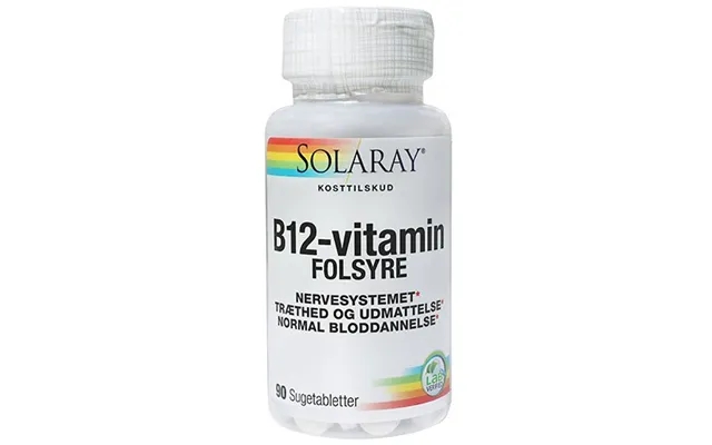 B 12 vitamin with folic sugetab. - 90 Loss product image
