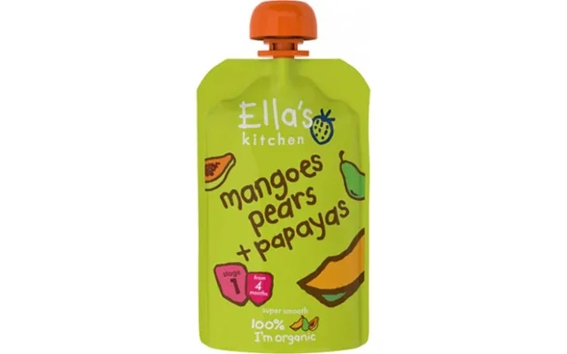 Babymos Mango, Pære, Papaya - 120 Gram product image