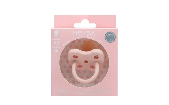 Hevea pacifier pink 0-3 months rund - 1 pieces product image